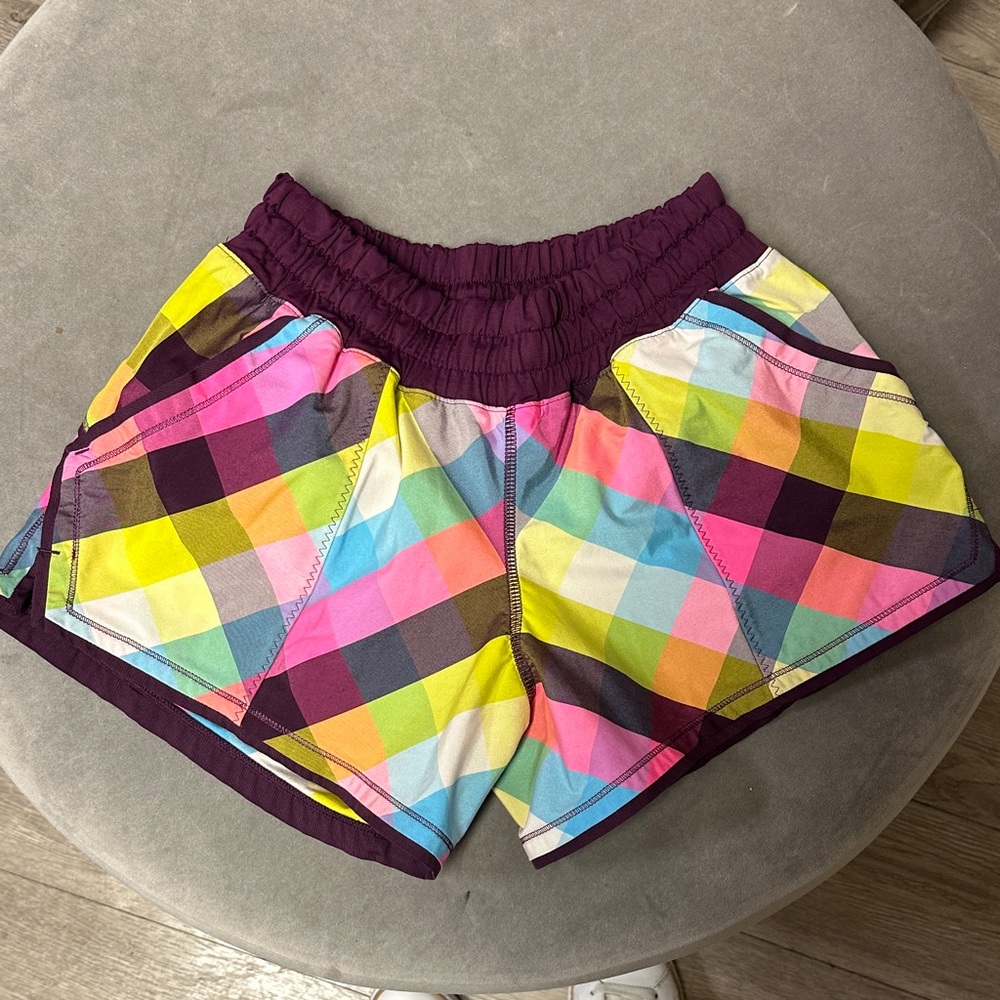 Lululemon Colorful Plaid Women's Shorts